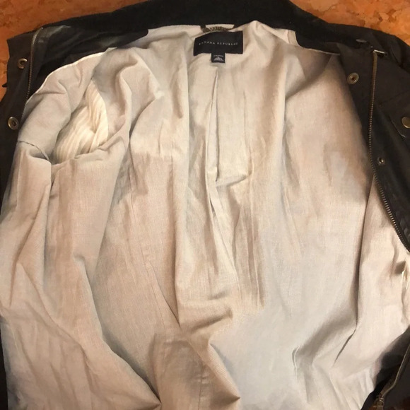 Twilight Bella Swan Banana Republic Belted Pocket Field Jacket Black Large - Picture 8 of 8